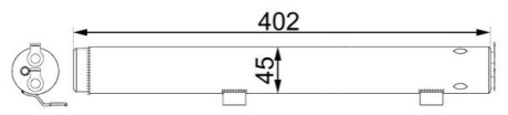 Осушувач кондиціонера W203/W204/S203/S204/CL203/C209/W251/W164 3.0-6.3 06-MEGANE/SMART ROADSTER MAHLE / KNECHT AD 285 000S