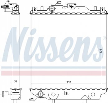 Радиатор охлаждения NISSENS 64174A