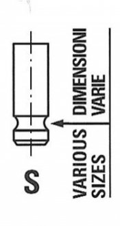 Клапан IN DB OM611/612/613 30.2x7x104 FRECCIA R6173/SNT (фото 1)