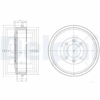 Гальмiвнi барабани Delphi BF169
