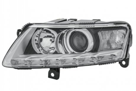 VW Фара основная Bi-Xenon с мотором,с лампами,без газоразр.лампы,без предвк.прибора D3S/H7 PY21W с дневн.светом лів.Audi A8 04- HELLA 1EL 009 925-511