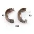 Колодки ручного гальма HYUNDAI TUCSON 11/10 - 12/13,IX35 (LM, EL, ELH) 04/10 -12/13,KIA SPORTAGE (SL) 02/11 - JAPANPARTS GF-H26AF (фото 1)