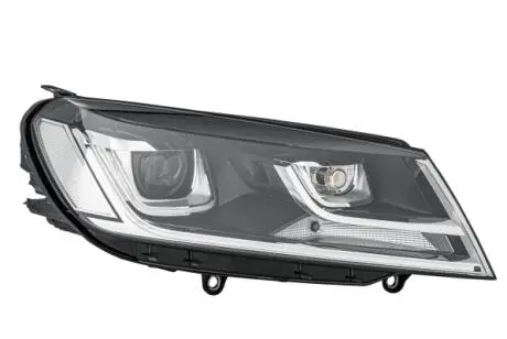 VW Фара основная Bi-Xenon 6 функций с мотором,без газ.лампы,без предвкл.аппарата,D3S W5W WY21W прав.Touareg 14- HELLA 1ZT 011 937-521