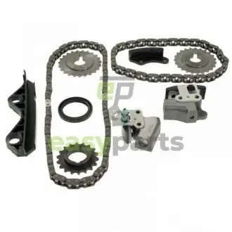 NISSAN К-кт ланцюга грм.Micra 1.0 -03 (2шт.ланцюг + 2шт.натягувач + 3шт. шестерні+ 2шт. натягувача + сальник) BLUE PRINT ADN173501
