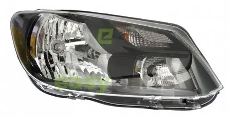 VW Фара основная галоген с мотором,с лампами H4 PY21W PY21W с дневн.светом прав.Caddy III 06/13 - HELLA 1EL 010 551-121