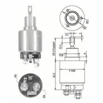 Втягувальне реле стартера AUDI 2,0-4,2: 80/100/A4/6/8 VW Passat 1,6/1,8 [940113050270] MAGNETI MARELLI AME0270