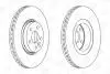 Диск тормозной передний (цена за 1шт.) Volvo S80 (06-), V70 (06-), XC70 (07-) (5 CHAMPION 562643CH-1 (фото 2)