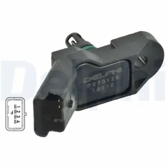 CITROEN Датчик тиску і температури Belingo, Xsara, C2/3/4/5 PEUGEOT Partner, 207/307/407 Delphi PS10128