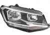 HELLA VW Фара основная галоген с лампами,мотором,H7/H7 W21/5W с дневн.светом прав.Caddy IV 15- 1EA 012 286-061