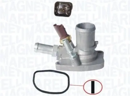 FIAT термостат з прокладкою 88°C Doblo 1.4, Grande Punto 1.2-1.4, Idea 1.4 05- MAGNETI MARELLI TE0046
