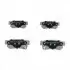 Комплект тормозных колодок, дисковый тормоз JAPANPARTS PP-H04AF (фото 1)