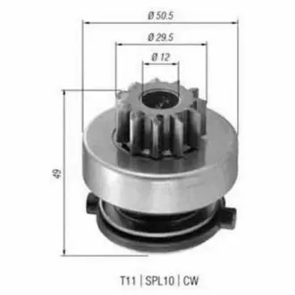 Бендикс (z=11) RENAULT 1,9D:Clio, Kangoo, Megane, Trafic [940113020366] MAGNETI MARELLI AMB0366