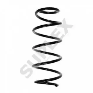 VW пружина передня L=348mm Polo,Skoda Fabia I,II,Roomster 00- (красн./жовт.) SUPLEX 39250