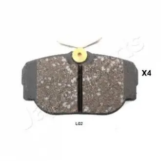 Комплект тормозных колодок, дисковый тормоз JAPANPARTS PP-L02AF
