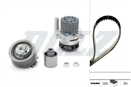 Водяной насос + комплект зубчатого ремня DOLZ KD036