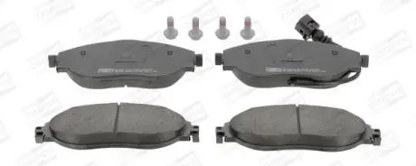 VW гальмівні колодки передн.Audi A3,Seat,Skoda Octavia,Golf VII,Sharan 10- CHAMPION 573418CH
