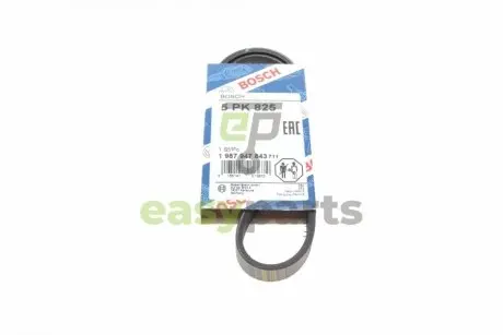 Ремінь генератора Fiat Ducato 1.9D/TD 94-02 (5PK825) BOSCH 1987947843