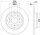 VW Диск тормозной задний AUDI A6 2.0i 2.4i 2.7TDI 2.8FSI 3.0i 05- (302*11.7) HELLA 8DD 355 111-181 (фото 4)