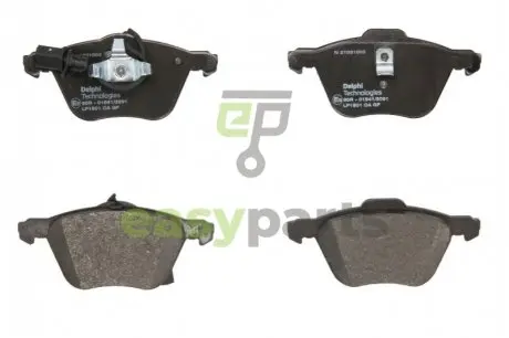 Гальмівні колодки дискові FORD/SEAT/VW Galaxy/Alhambra/Sharan/Transporter "F "00>> Delphi LP1801