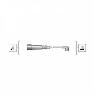 Комплект високовольтних проводів EQ AUDI 2.0, 2.2 [941319170055] MAGNETI MARELLI MSQ0055