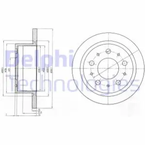 Гальмівний диск Delphi BG4062