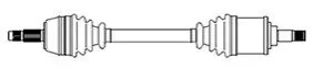 CITROEN піввісь лів.L=585mm 25/24 зуб.Berlingo,BX,Xsara,ZX,Peugeot Partner CIFAM 655-078