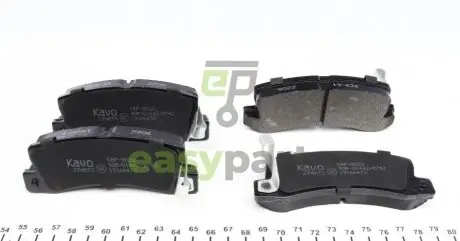 Колодки гальмівні (задні) Toyota Camry/Avensis/Lexus RX 06- (Akebono) KAVO PARTS KBP-9022