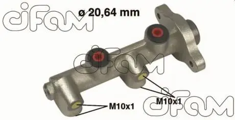 OPEL Главный тормозной цилиндр d=20.64mm COMBO Tour 04-11, CORSA C 00-09 CIFAM 202-118