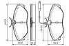 Комплект тормозных колодок, дисковый тормоз BOSCH 0986495056 (фото 1)