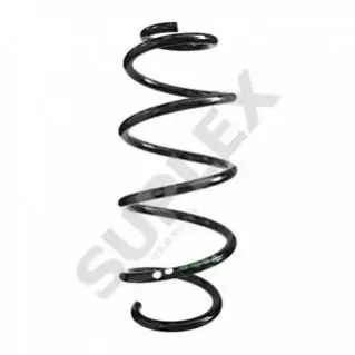 VW пружина передня L=349mm Polo 09-,Skoda Fabia III,Rapid 12- (білий.) SUPLEX 39338