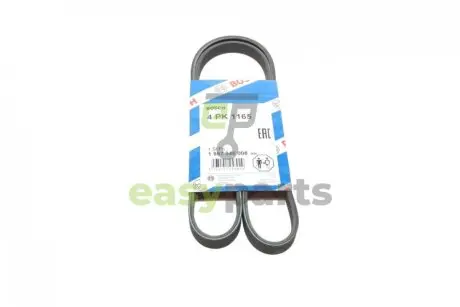 Ремінь генератора Renault Twingo 1.2 93-96 (4PK1165) BOSCH 1987946008