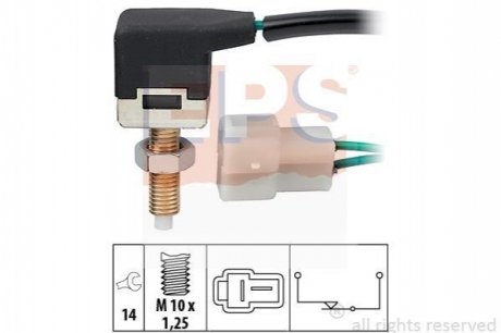 MITSUBISHI вимикач STOP-сигналів Hyunda Coupe Lantra,Pony,Sonata,Kia EPS 1.810.057