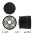 FIAT шків генератора Punto/Grande Punto 1,3D Multijet, OPEL 1,3CDTI 05-. SKF VKM 03509 (фото 1)