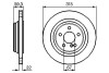 Диск гальмівний задній 315mm Db220/215 S500 S600 CL500 CL600,S55 AMG BOSCH 0986478966 (фото 1)