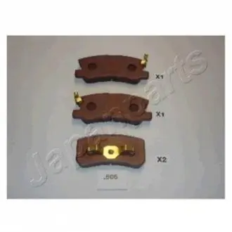 Комплект тормозных колодок, дисковый тормоз JAPANPARTS PP-505AF