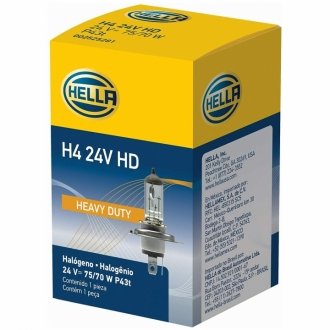 H4 24V 75/70W HEAVY DUTY автолампа (посилене виконання) MAGNETI MARELLI H4 24V HD
