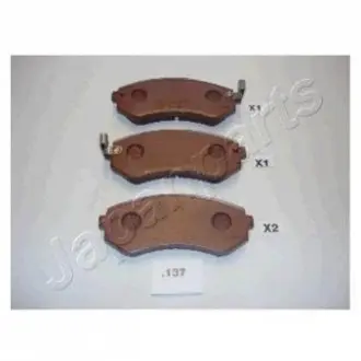 NISSAN гальмівні колодки передн.Almera -00, Patrol 2,8/3,0 97-. JAPANPARTS PP-137AF