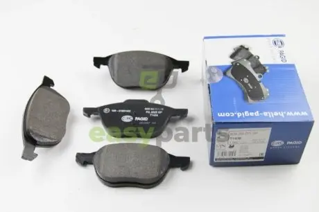 Гальмівнi колодки дисковi перед. Ford Focus II 04-/ Mazda Premacy 2.0 05- HELLA 8DB 355 011-191