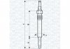 Свічка розжарювання MERCEDES, OPEL,PEUGEOT, SEAT [062900003304] MAGNETI MARELLI UX16A (фото 1)