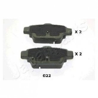 FIAT гальмівні колодки задні STILO, BRAVO 1.2 16V-2.4 20V 01- JAPANPARTS PP-022AF