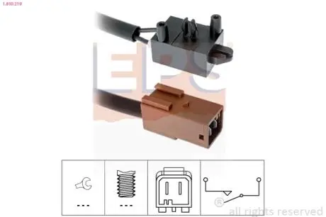 CITROEN вимикач круїз-контролю педалі зчеплення C5 I,Peugeot 307 EPS 1.810.219 (фото 1)