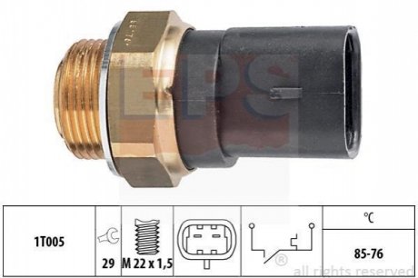 FIAT датчик включення вентилятора радіатора Iveco Daily II (85-76C) EPS 1.850.287 (фото 1)