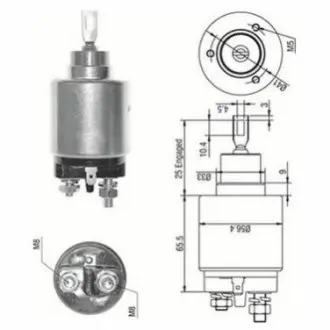 Втягувальне реле стартера RENAULT 1,1-2,0 VOLVO 1,6/1,7 MAGNETI MARELLI AME0273