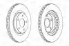 Диск тормозной передний (кратно 2шт.) Jeep Compass (06-), Patriot (07-17)/ Mitsu CHAMPION 562790CH (фото 2)