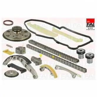 NISSAN К-кт ланцюга валу розподільчого Pathfinder,Murano II,Navara 2.5dCi 05- FAI TCK42CRD-10