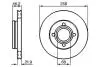 Диск гальмівний перед. (вентил.) AUDI 80 86-91, 100 -90 (256*22) BOSCH 0986478018 (фото 4)