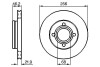 Диск гальмівний перед. (вентил.) AUDI 80 86-91, 100 -90 (256*22) BOSCH 0986478018 (фото 5)