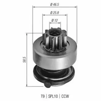 Бендикс (z=9) PORSCHE 2,5/2,7 LADA 2110 [940113020255] MAGNETI MARELLI AMB0255