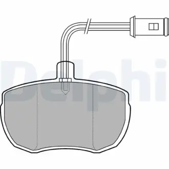 Комплект гальмівних колодок, дискове гальмо Delphi LP651