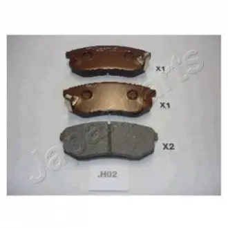 Комплект гальмівних колодок, дискове гальмо JAPANPARTS PP-H02AF